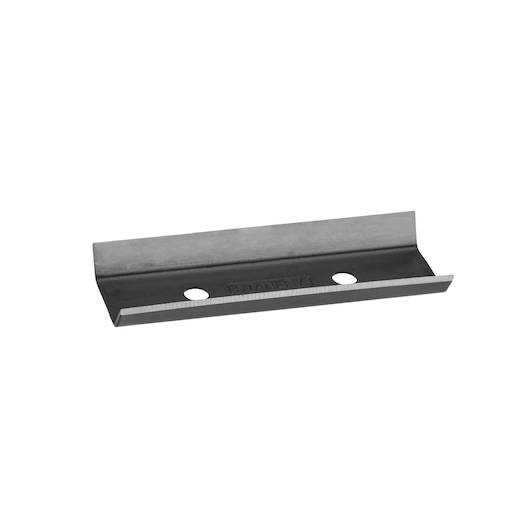 STANLEY 0-28-292 straight replacement blade with two mounting holes, photography, front angle on white background.
