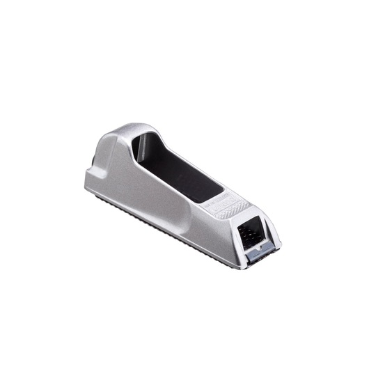 Photo of STANLEY 5-21-399 silver surform planer tool, angled view on white background.