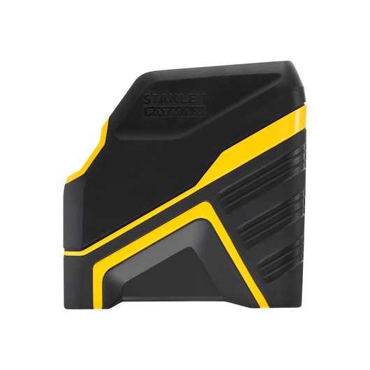 Stanley FatMax black and yellow laser level with modern, compact design on white background.